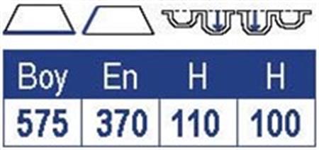 Smev Eviye Paslanmaz Çelik 370x575 mm