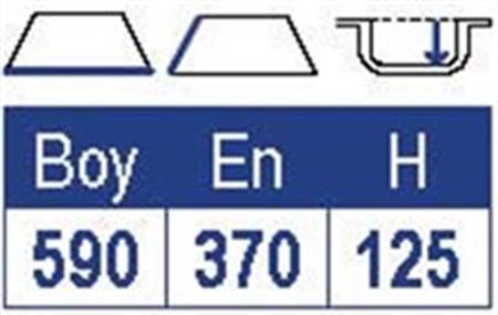 Smev Eviye Paslanmaz Çelik 370x590 mm