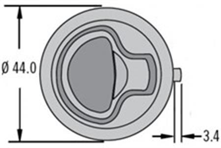 Southco Marine Paslanmaz Çelik M1 Small gömme kulp 9-21mm