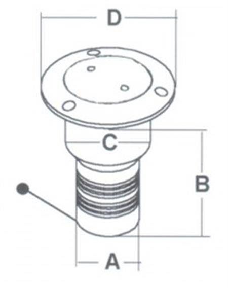 Southco Marine Su Dolum Ağızı 50mm