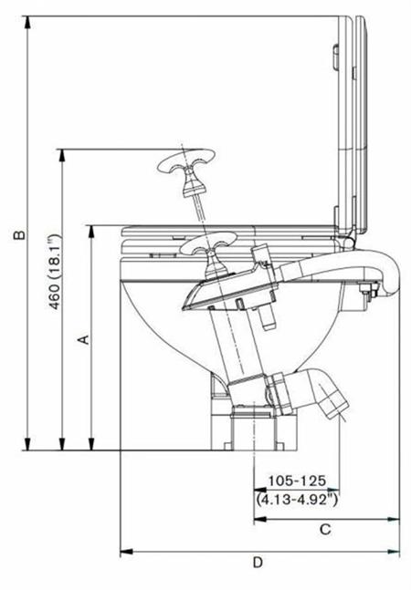 Spx Johnson Pump Küçük Taş Manuel Tuvalet