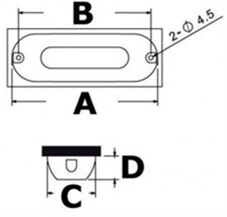 Su altı aydınlatma lambası 2 Ledli Mavi