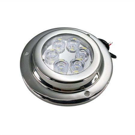 Su Altı Lambası 6 Ledli Yuvarlak 12-30V Mavi
