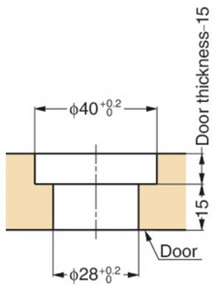 Sugatsune basmalı butonlu kilit