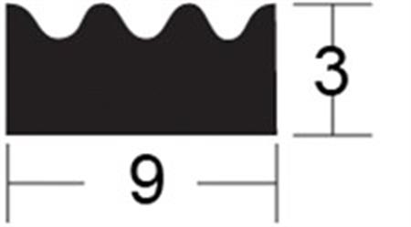 Taco Kauçuk Sünger Conta 3 mm