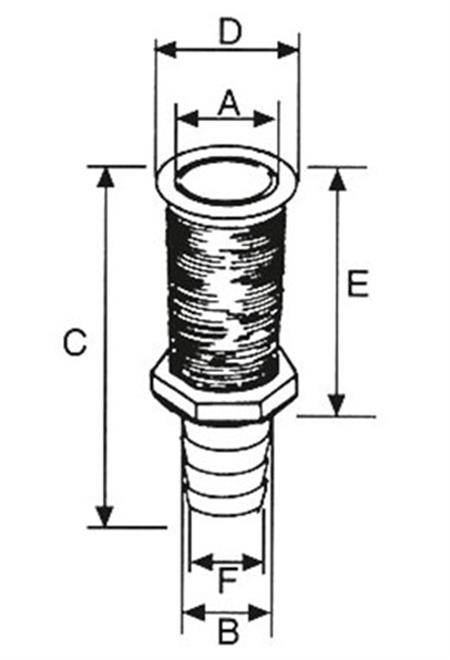 TAHLİYE BORUSU BEYAZ PLASTİK Ø22.7 X 100MM
