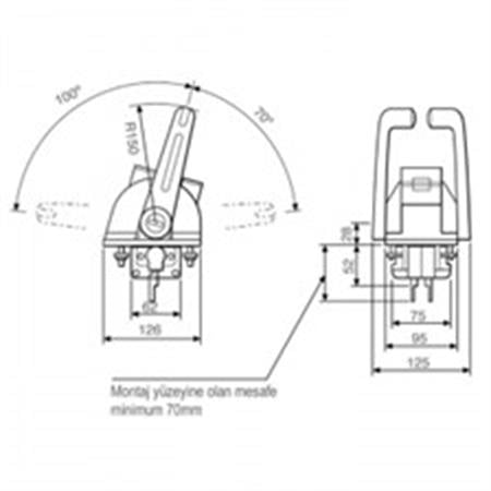 TeleflexMorse KE-4 Tekli Kumanda Kolu