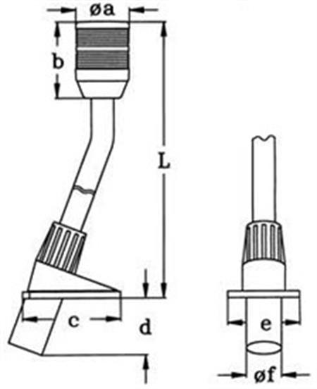 Teleskopik Direkli Silyon Feneri - 12V/10W Siyah