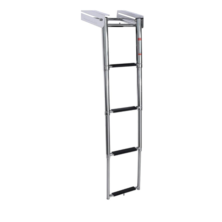 Teleskopik Merdiven 4 Basamaklı Platform Altı Kızaklı 254x1150 mm