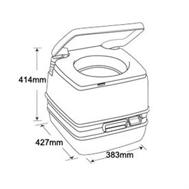 THETFORD Porta Potti 165 Portatif Tuvalet