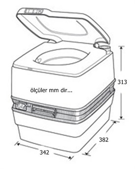 THETFORD Porta Potti 335 Portatif Tuvalet