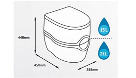 THETFORD Porta Potti 565 P Portatif Tuvalet