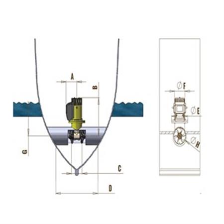 Thrustems Baş pervanesi Ems-S100 Kgf 24V Çift Pervaneli