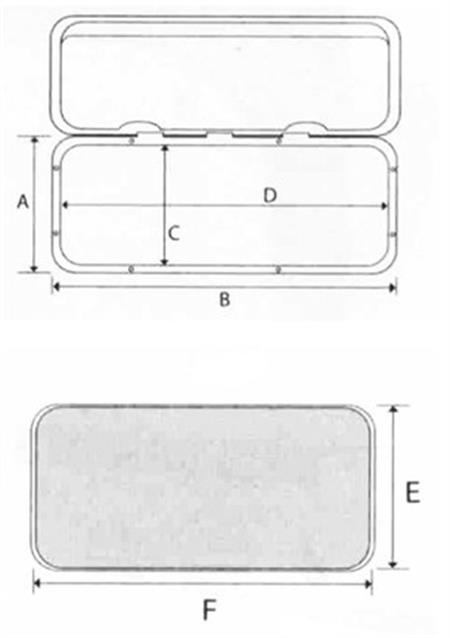 Trem Su geçirmez Plastik Kapak 370x375 mm