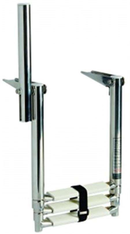 Tutamaklı teleskopik merdiven 4 basamak