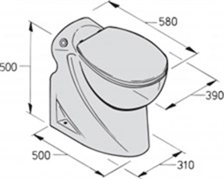 Vetus elektrikli tuvalet wcl model 24V
