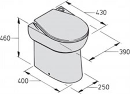 Vetus elektrikli tuvalet WCS model 24V