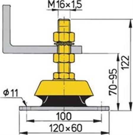 Vetus esnek motor takozu