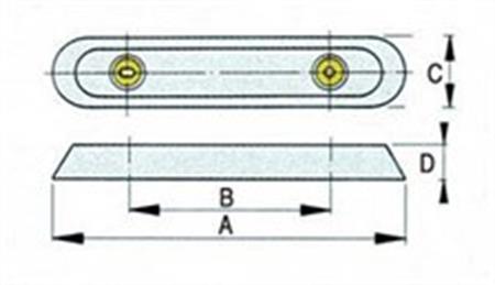 Vetus gövde tutyası 150mm