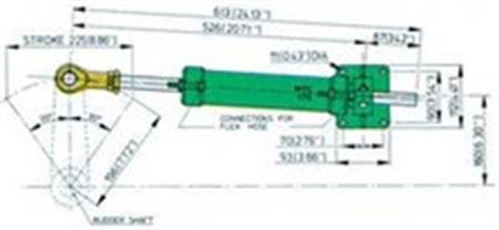 Vetus Hidrolik dümen Silindiri Tip MTC175