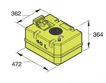 Vetus İçme Suyu Tankı 40 Litre