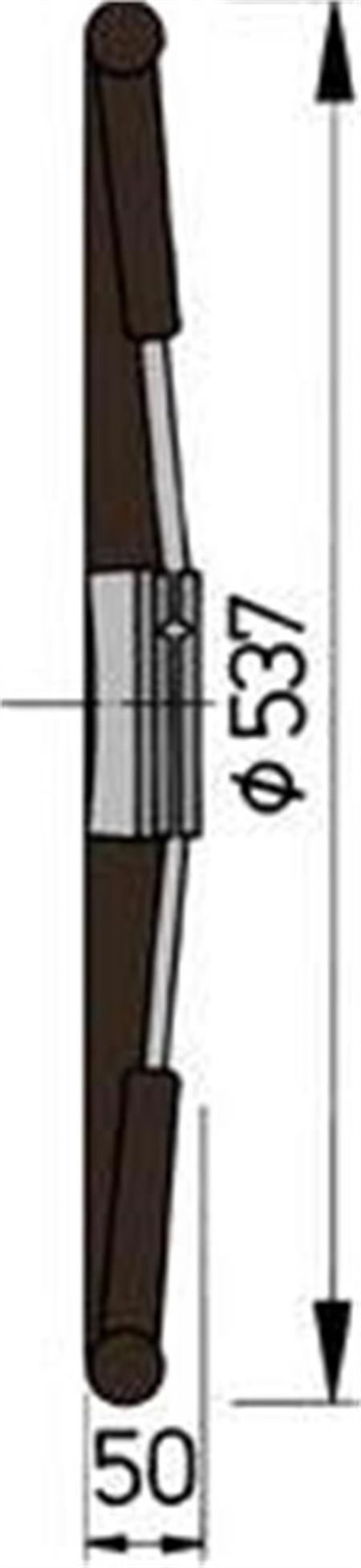 Vetus KS55Z Dümen 53,7cm Siyah
