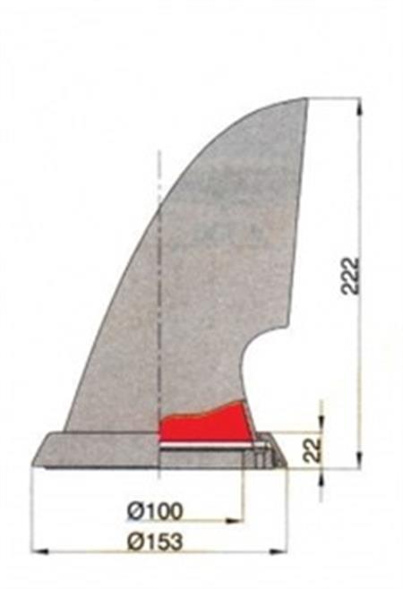 Vetus Mistral 100 Paslanmaz Çelik Manika Beyaz