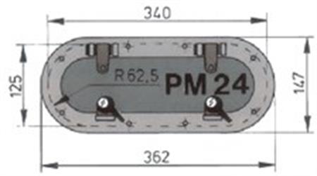 Vetus PM 24 Lomboz 147x362mm