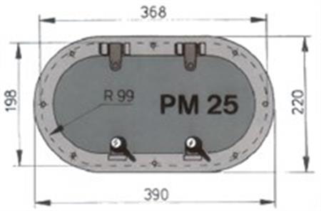 Vetus PM 25 Lomboz 220x390 mm