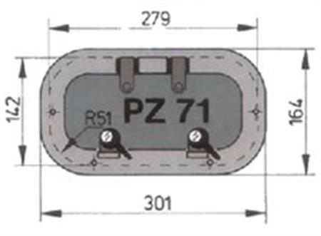Vetus PZ 71 Lomboz 164x301mm