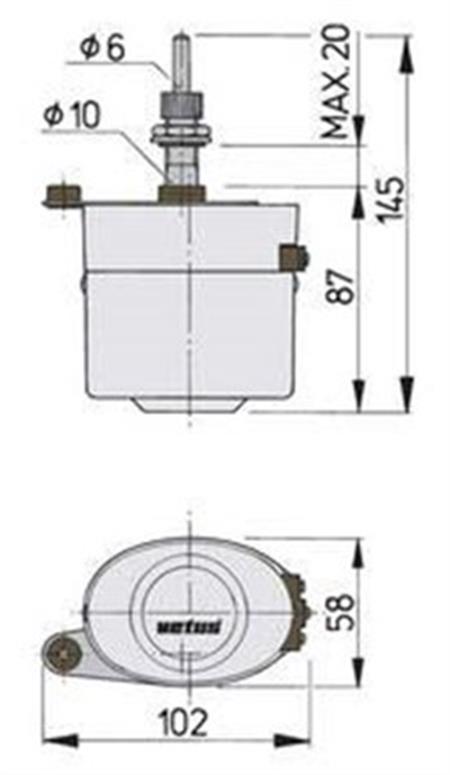 Vetus Silecek Seti 12V/2A