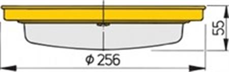 Vetus Tavan Lambası Sarı Ø (mm):256