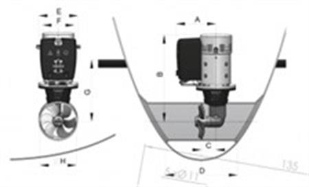 Vetus Uzun Süre Çalışabilen Baş Manevra Pervanesi  11hp 24V