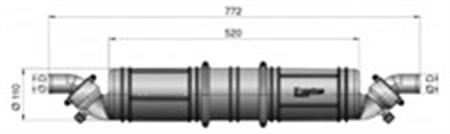 Vetus Waterlock/Muffler 45mm