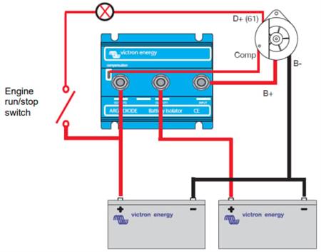 Victron Energy Argo Diyot Akü İzolatörü 100A-3AC-3