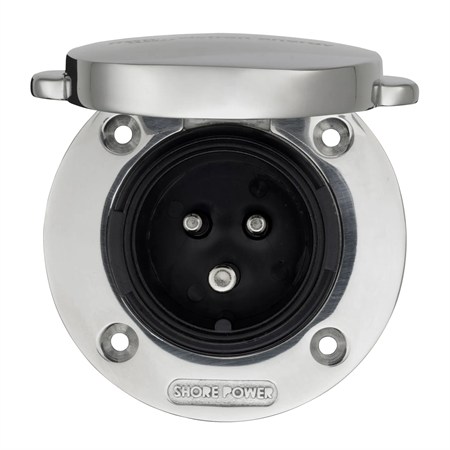 Victron Energy Paslanmaz Çelik Sahil Besleme Prizi 250VAC 16A