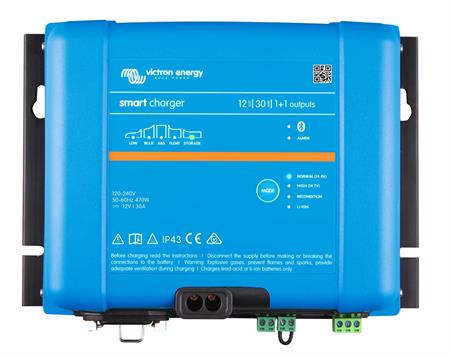 Victron Energy Smart IP43 Akü Şarj Cihazı 12V-30A 1+1 Çıkış 120-240V