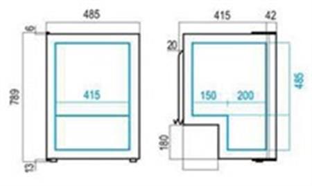 Vitrifrigo Buzdolabı Model C85i Hacim : 90 Litre