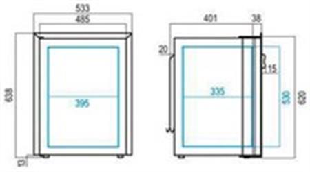 Vitrifrigo Buzdolabı Paslanmaz Çelik Gövdeli Model C75LX Hacim : 72 Litre