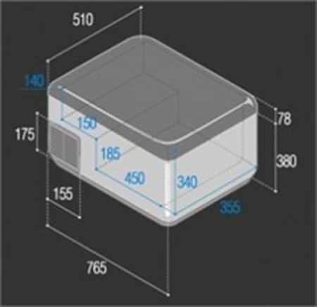 Vitrifrigo C65L Portatif Buzdolabı/Derin Dondurucu Hacim: 65 Litre