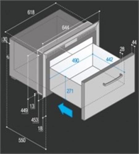 Vitrifrigo Derin Dondurucu DW 70. Çekmeceli Tip Hacim: 66 Litre