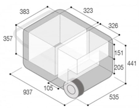 Vitrifrigo Portatif Buzdolabı-Dondurucu. Model VFD75
