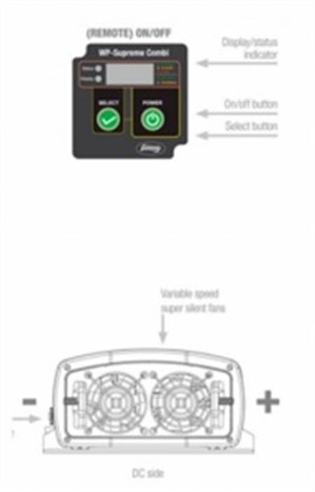 Whisper Power Supreme Combi 12V / 2000Watt İnvertör ve 55A Şarj Cihazı