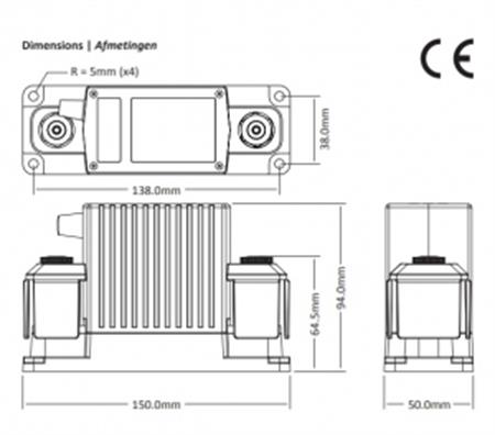 Whisper Power Uzaktan Kumandalı Akü Şalteri 48V / 350 A