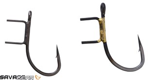 Savage gear Twin Spike Stinger Hook L # 3/0 5 Pcs