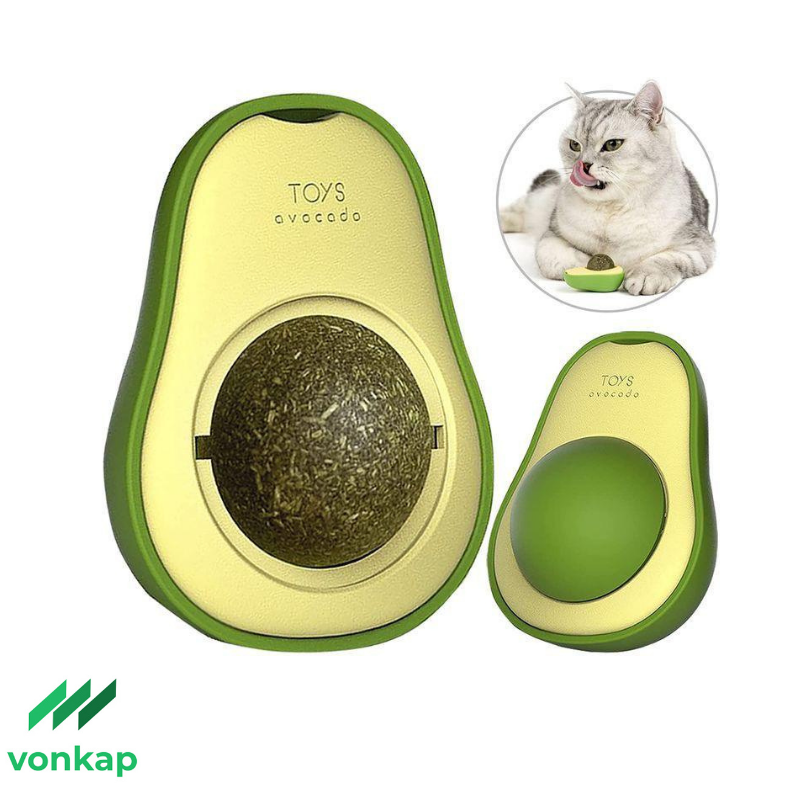 Vonkap Avokado Şeklinde Kedi Yalama Topu Catnıp Otu