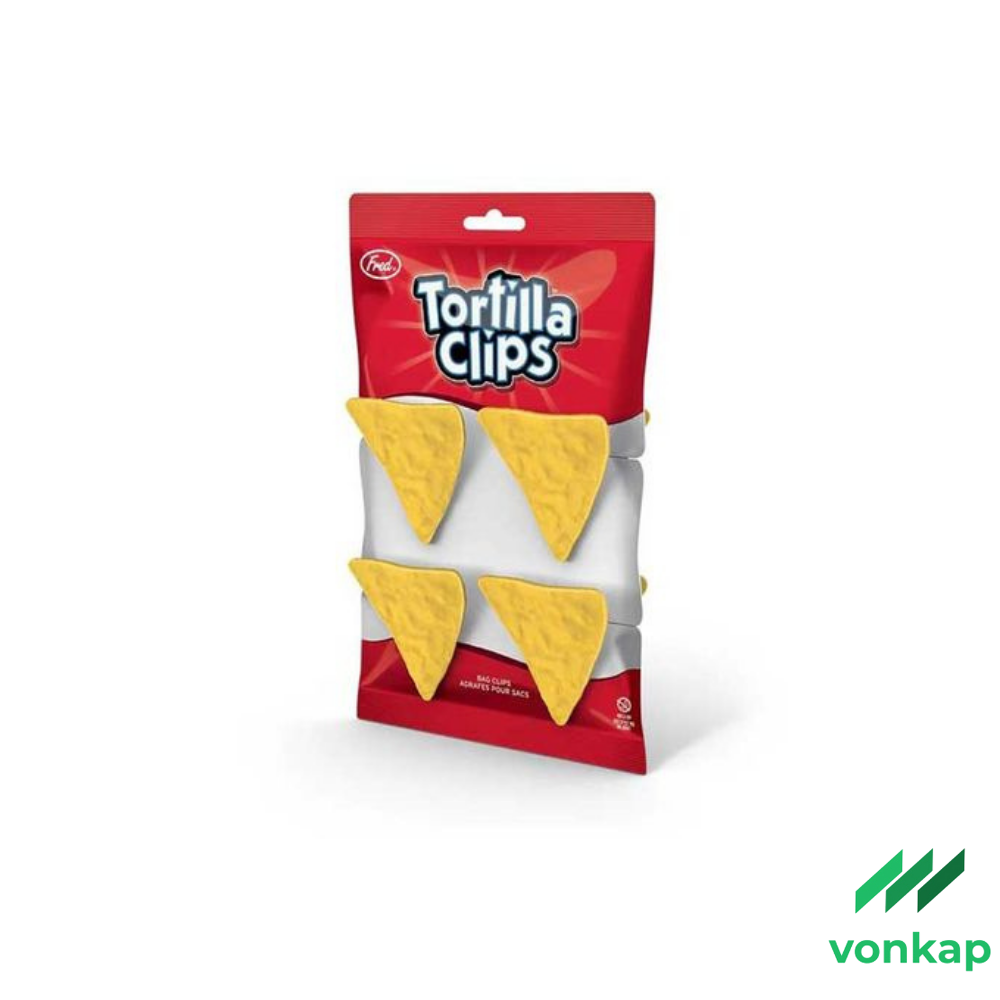 Vonkap Dekoratif Cips Şeklinde Poşet Klipsleri
