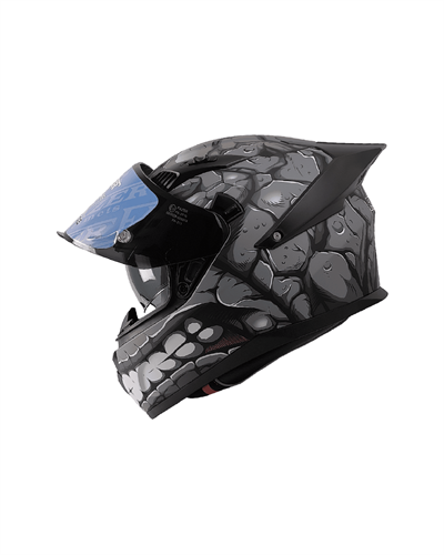 Fazer Helmets FX-211X Full Face Güneş Vizörlü Kask - Fantastic Grey - MotoDede