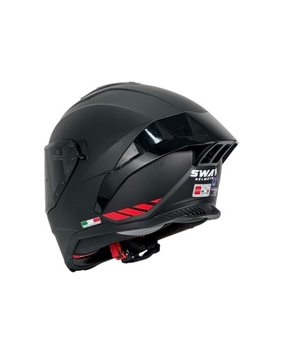 Sway SW 867 Red Strip Full Face Kask - MotoDede