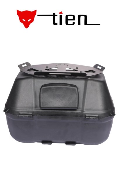 Tien 52 Litre Siyah Motosiklet Topcase Çanta (Çanta Üstü Metal Plakalı)